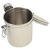 Stainless Steel Body Airtight Coffee Canister Stainless Steel Coffee Canister  Kitchen Storage