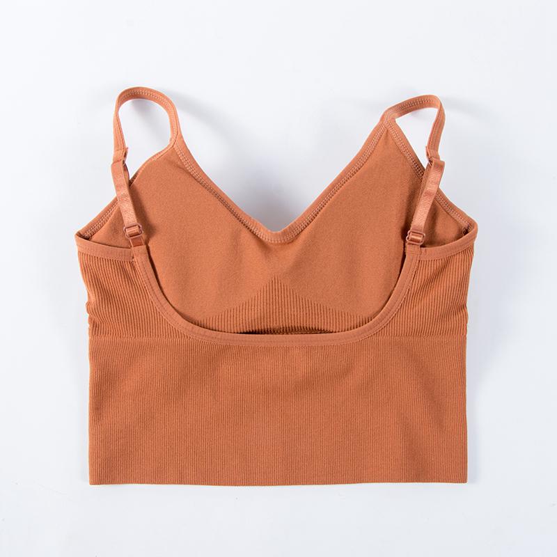 Breathable Sports Bra Shockproof Crop Top Anti-sweat Fitness Top Women Seamless Yoga Bra Push Up Sport Top Gym Workout Top