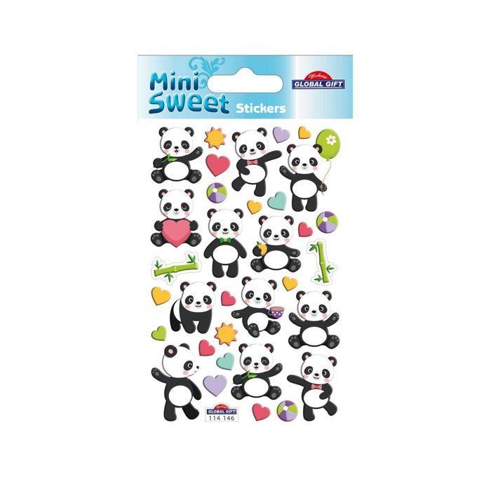 Stickers - Panda - Glitter - Epoxy