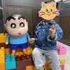 Crayon Shin-Chan Figure Anime Figures Model Personalized Creative Figures 1:1 Large Vinyl Superman Shinchan Figure Ornaments Toy