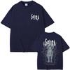 Метал-группа Gojira The Flesh Alive Графическая футболка со скелетом Мужская Женская Модная Оверсайз Футболка Мужская Повседневная Хлопковая Футболка
