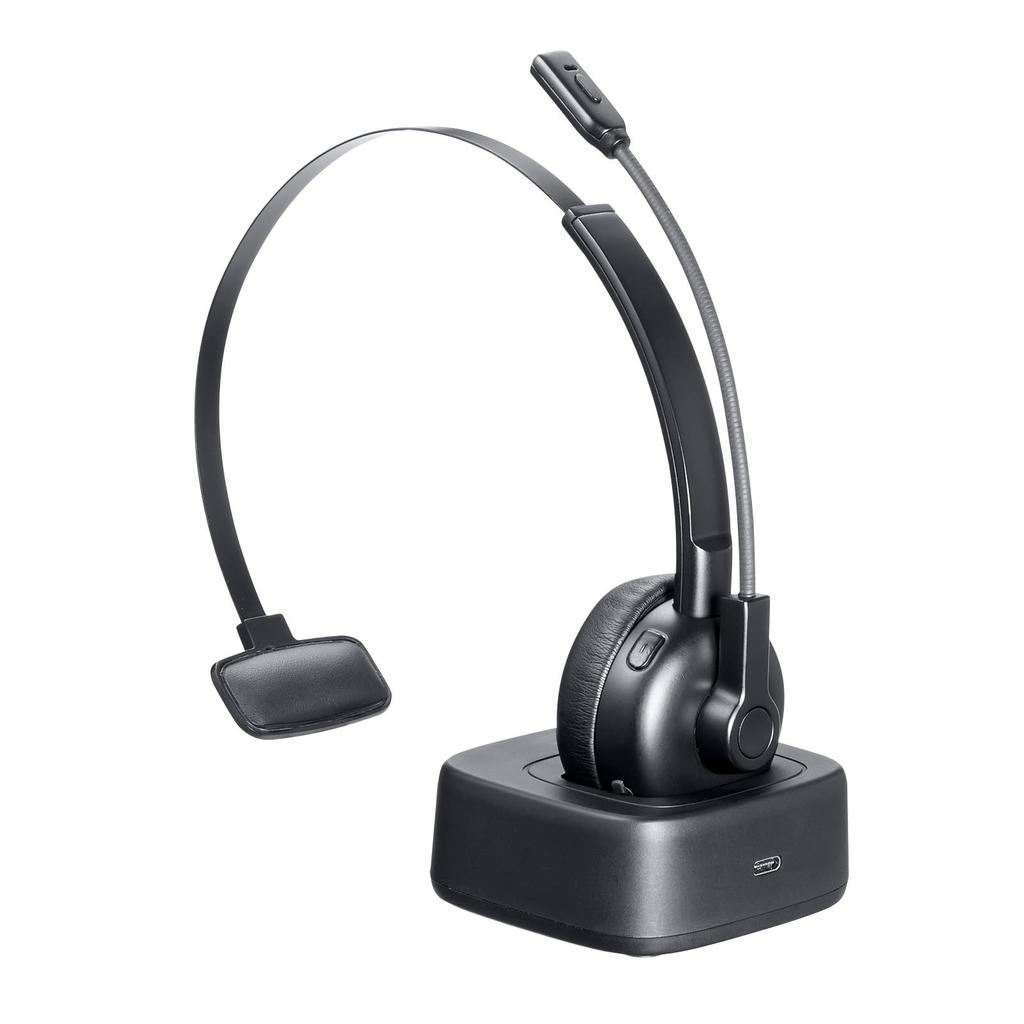 Sanwa Supply Bluetooth Headset Unidirectional Microphone and Charging (with Cradle) MM-BTMH67BK