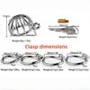 Metal Chastity Cage Stainless Steel Hollow Cage Multi Sizes Ring Urethral Catheter BDSM Gay Abstinence Restraint Adult Men Toys