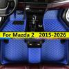 Для Mazda 2 Седан 2026 2025 2024      2018 2017 2016 2015 Автомобильные Коврики для Пола Ковры Кожаный Коврик Ковер Подкладки под Ноги
