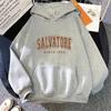 Осень Зима Повседневные Женские Толстовки Salvatore С 1864 Мужская Толстовка с Капюшоном с Принтом Дневники Вампира Джемпер Винтажный Пуловерст