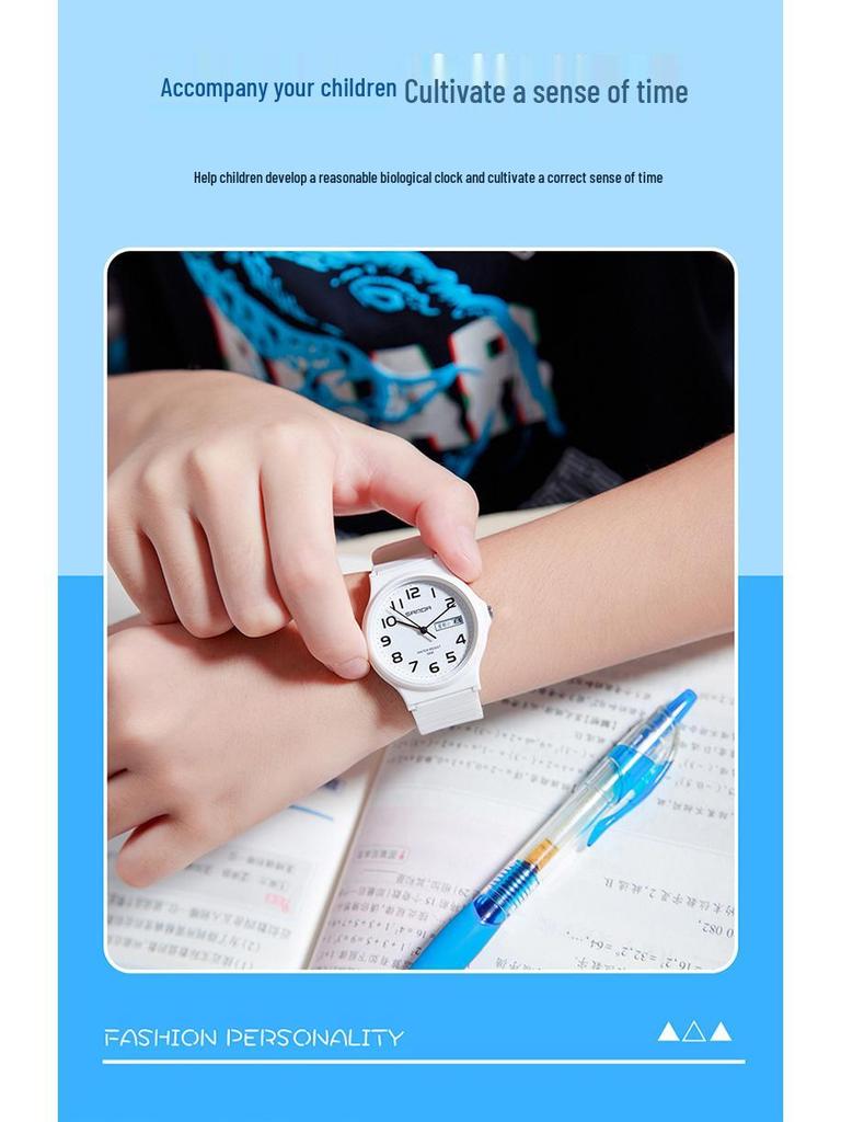 Sanda 6060 Dual Calendar Waterproof Quartz Watch for Casual Outdoor Wear - Men's & Women's Student Wristwatch