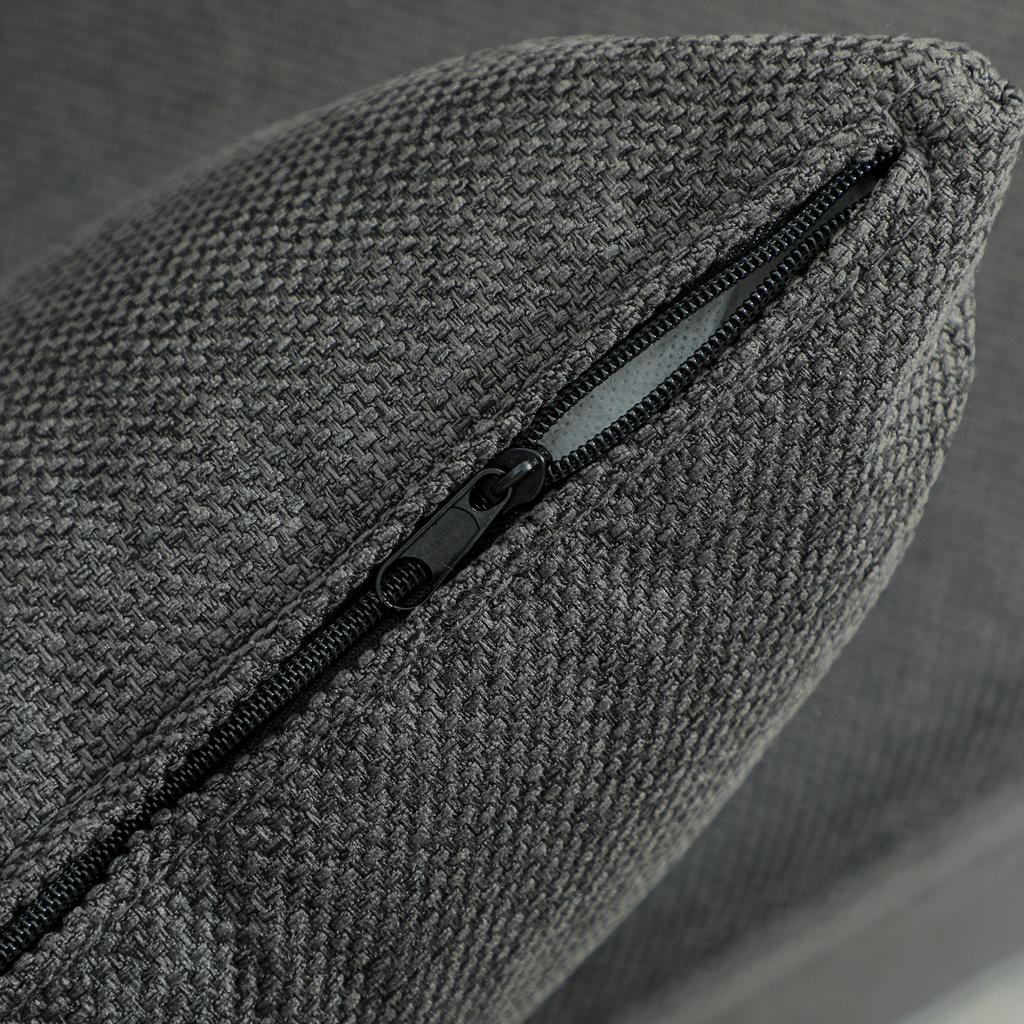 Three-Way Two-Seater Sofa Bed - Charcoal Grey