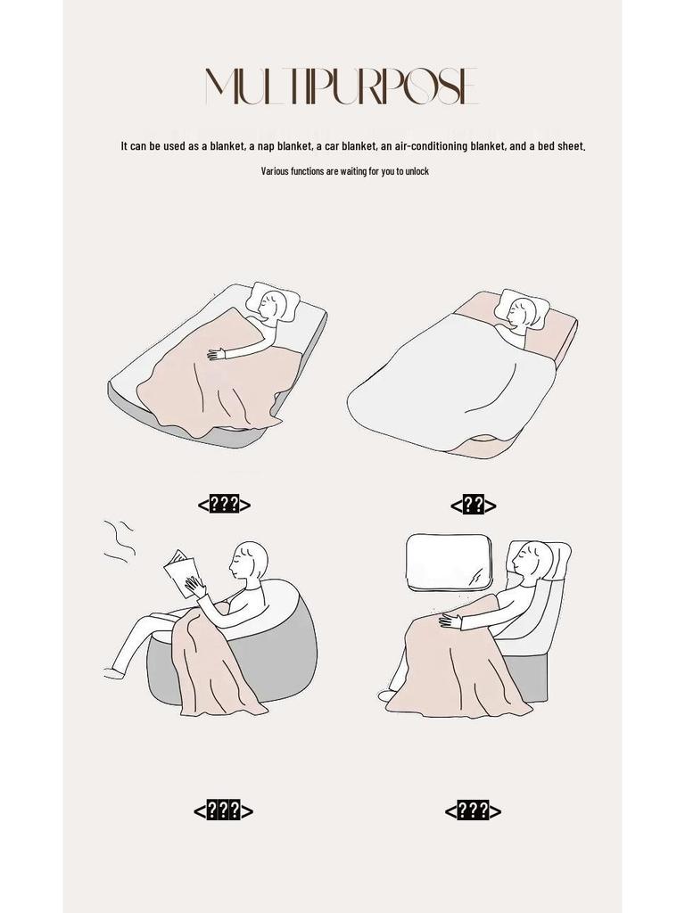 Утолщенное фланелевое зимнее одеяло: Шаль из кроличьего меха, кораллового флиса для офисного сна, кондиционирования воздуха и использования на диване