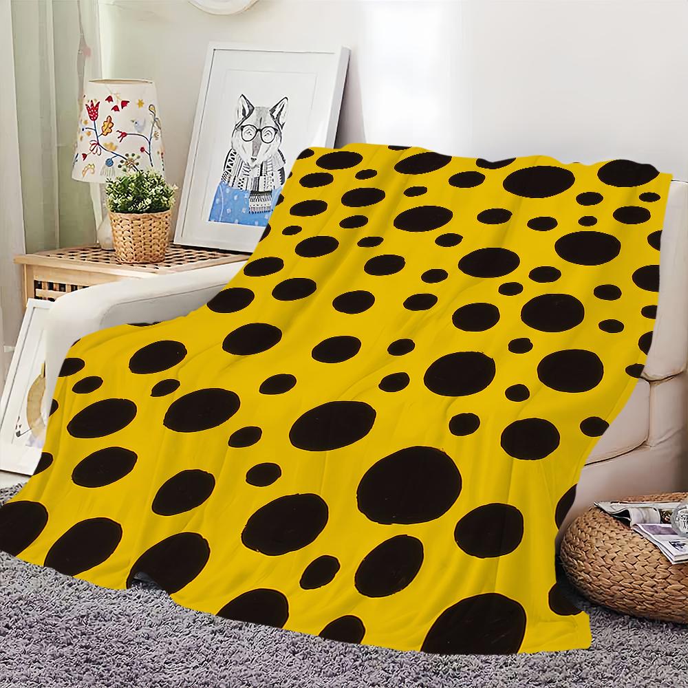 Blanket For Soft Pattern Throw Blanket for Picnic Y-Yayoi-K-Kusama Fashion Art Bed Sofa Home Bedroom Cozy Warm Comfortable