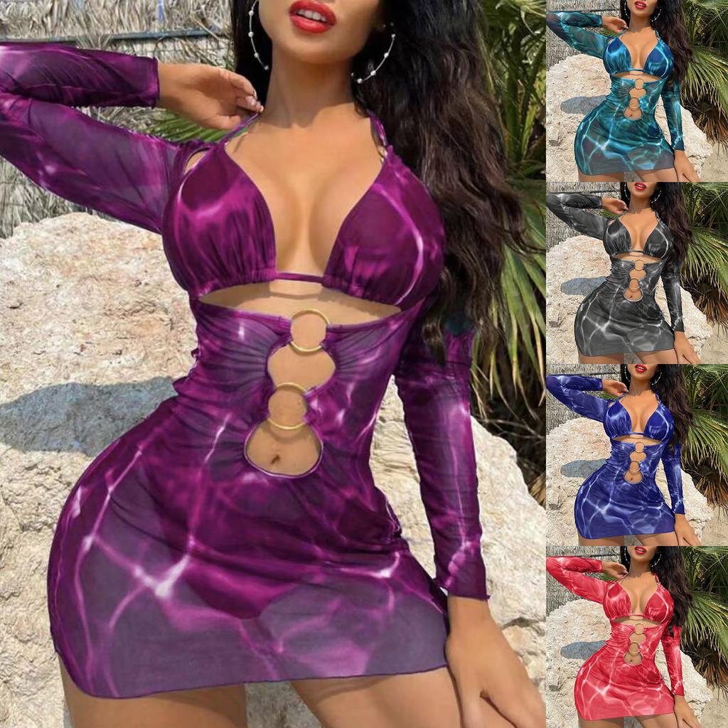 Купальник Женский 2025 Европейский И Новый 2025 Бикини Купальник для Внешней Торговли Набор из Трех Предметов Длинная Юбка Раздельный Монокини ropa de mujer