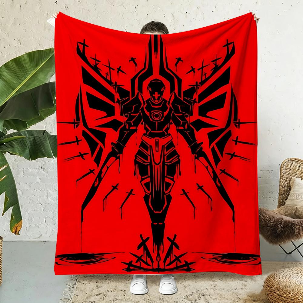STEAM GAME ULTRAKILL Throw 240g Flannel Blanket Lightweight Soft Skin-friendly Summer Thin Throw Blanket