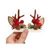 1 Pair Christmas Hairpins Festive Styles Reindeer Christmas Tree Snowman Santa Claus Plush Sequins Decor Hair Clips