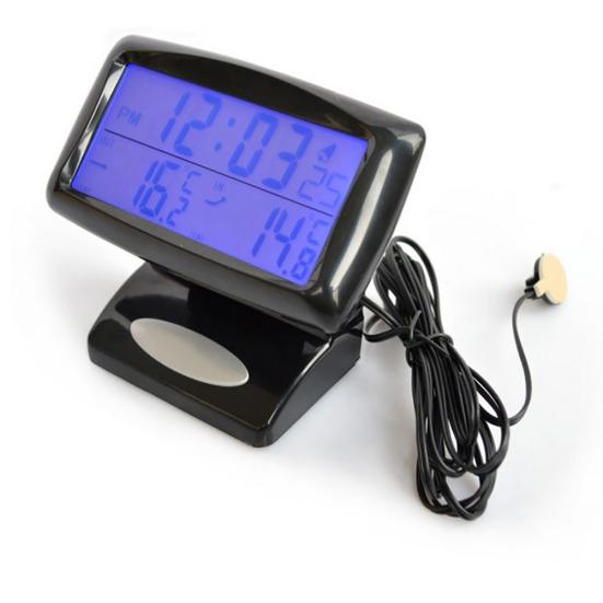 B-Bay автомобильный светодиодный цифровой ЖК-термометр, часы, измеритель температуры с подсветкой, аксессуары