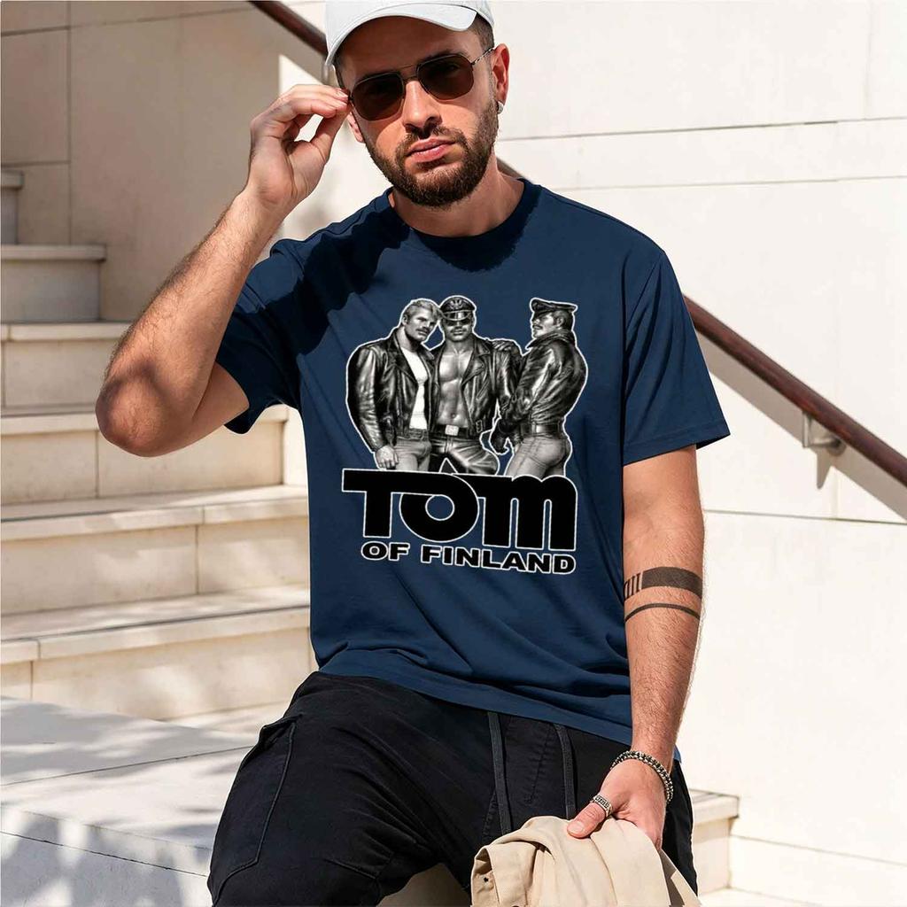 Tom Of Finland Kink (White) Tshirt New Edition Qukying Unisexs Grh Tshirts Pack 2026 New Model Shortsleeve Crewneck Tshirt C