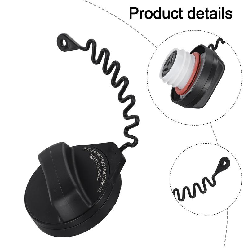 Fuel Cap Replacement Gas Cap Filler Car Repair Vehicle Maintenance Direct Replacement Plastic Material Practical Design