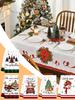 5PCS Christmas Kitchen Towels Festive Dishcloth Santa Claus Elk Snowman Gnome Christmas Towels for Holiday Party Home Dining