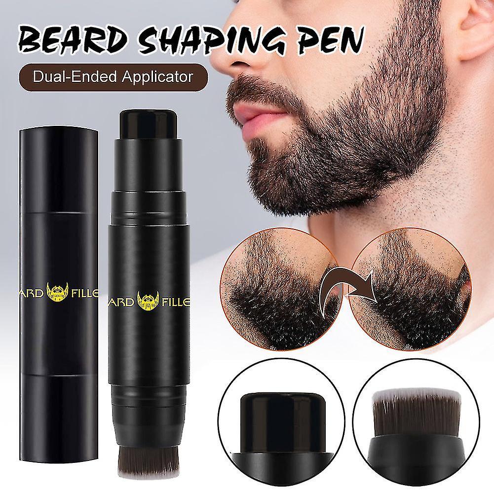 Beard Pen Filler,beard Filling Stick And Brush 2 In 1 For Men,waterproof&long Lasting Natural Beard Thickening Brush