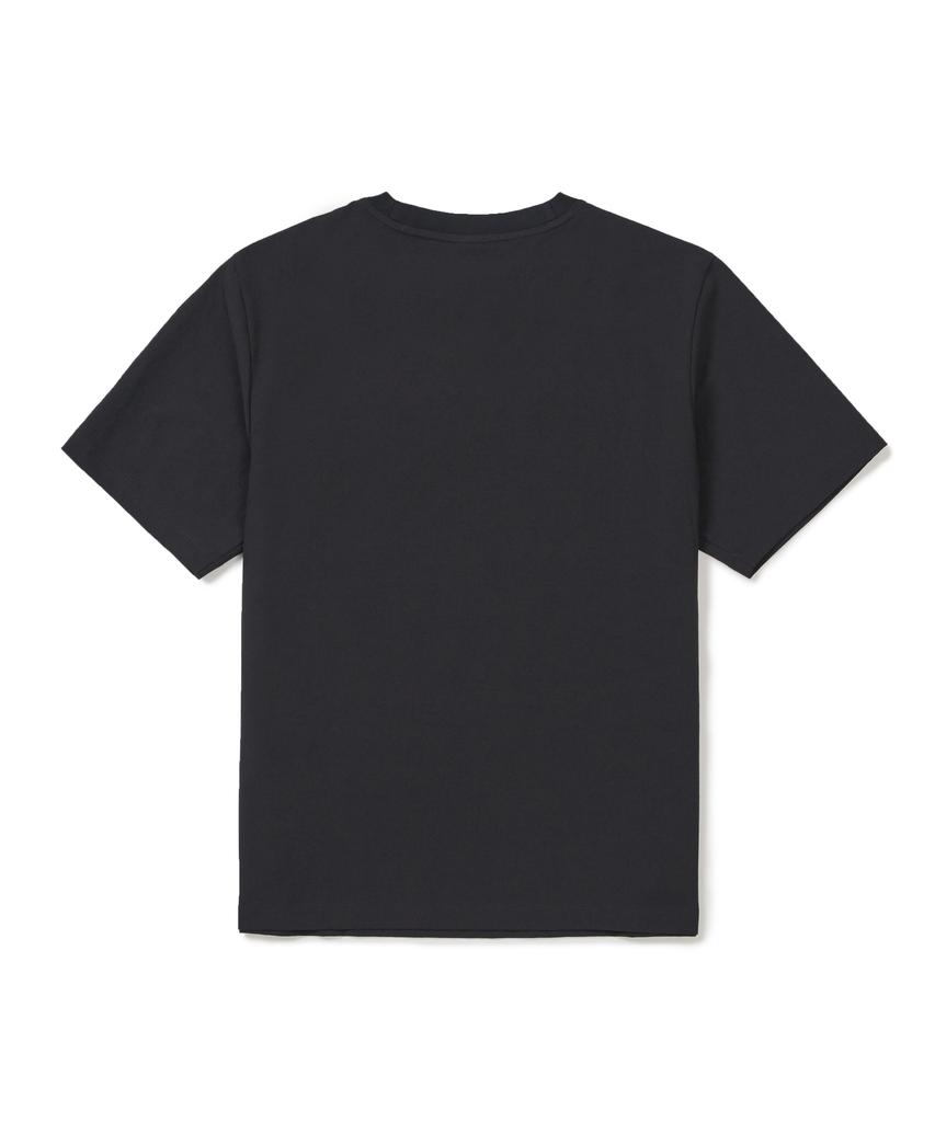 SNOWPEAK APPAREL Классическая тканая женская футболка с коротким рукавом (S26Mwtts17) черный