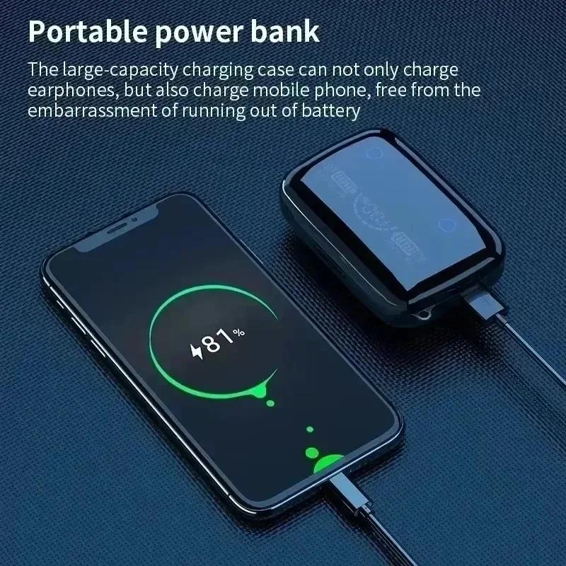 Xiaomi Новые беспроводные наушники-вкладыши TWS M19 с интеллектуальным сенсорным управлением, совместимые с Bluetooth, водонепроницаемые, со светодиодным дисплеем и микрофоном