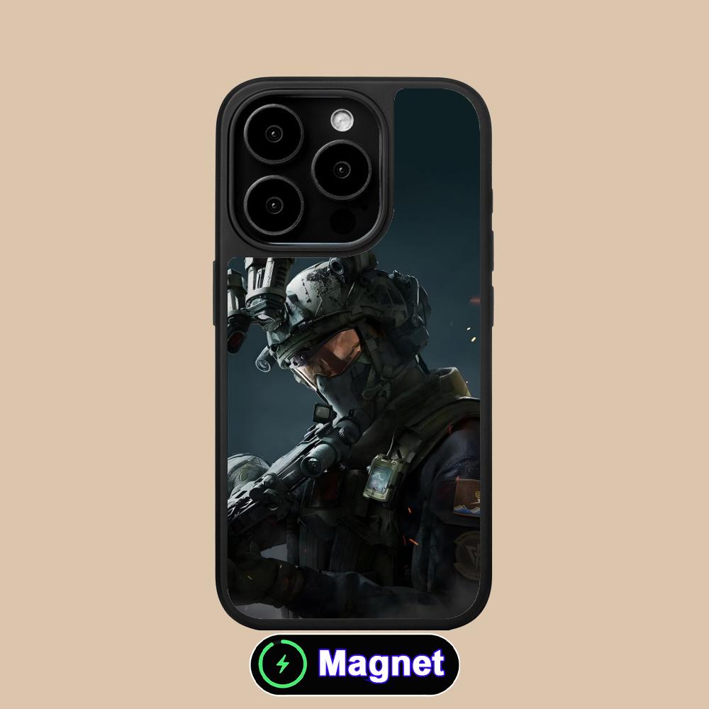 Игровой чехол Delta Force с матовой поверхностью и поддержкой MagSafe для мобильного телефона iPhone 17 16 15 14 13 12 11 Air Pro Max Plus, цветной