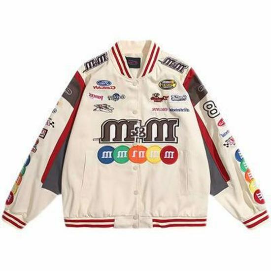 Ретро американского стиля съемная мотоциклетная бейсбольная куртка - Универсальная хип-хоп мода для пар