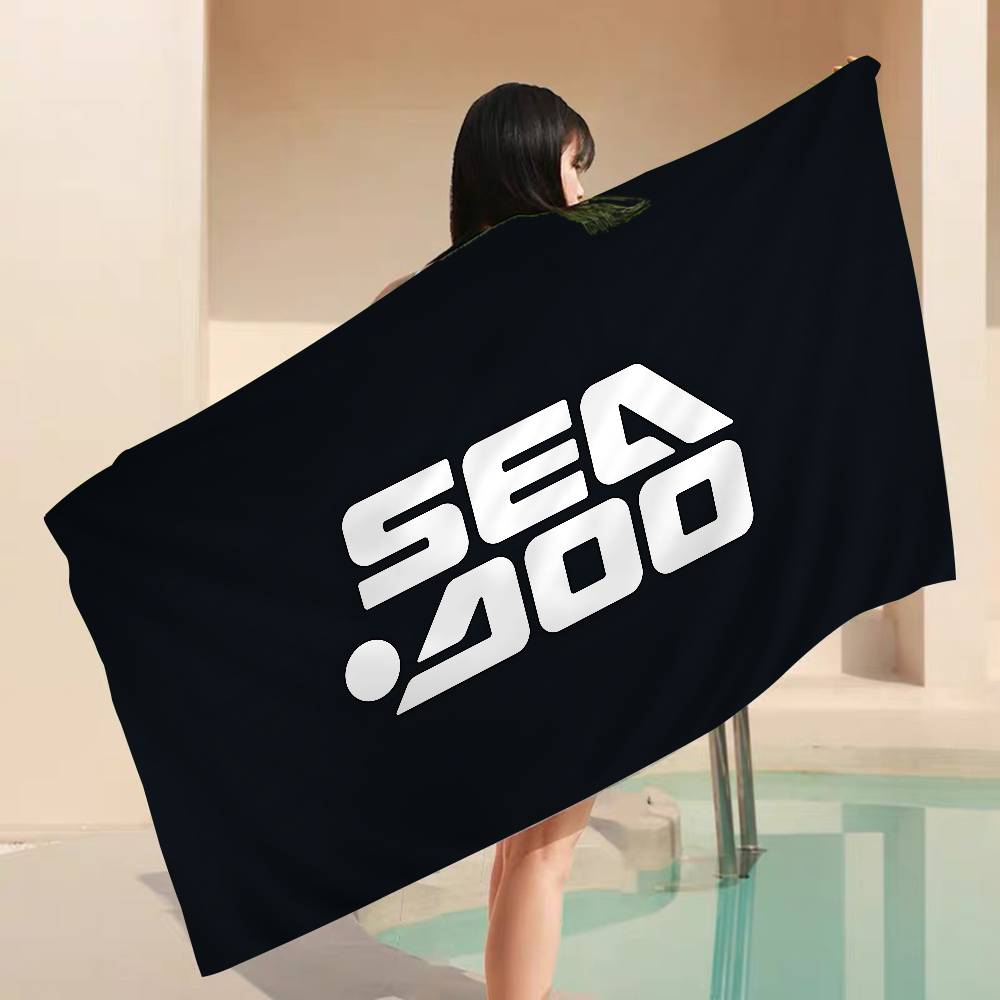 S-Sea D-Doo Seadoo Микрофибровое одеяло Быстросохнущие пляжные полотенца Большой размер Печать Супервпитывающее Полотенце-одеяло для бассейна