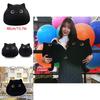 Charming Black Cat Shaped Stuffed Doll Soft Plush Pillow For Childrens Joyful Sleep
