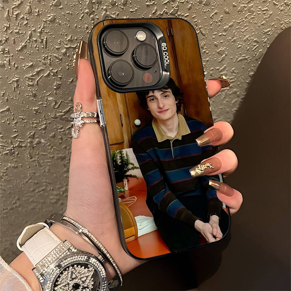 F-Finn W-Wolfhard Phone Case For iPhone 15,16,12,14,13,17,11,E,Pro,Max,Plus,Air,Mini Black TPU Cover