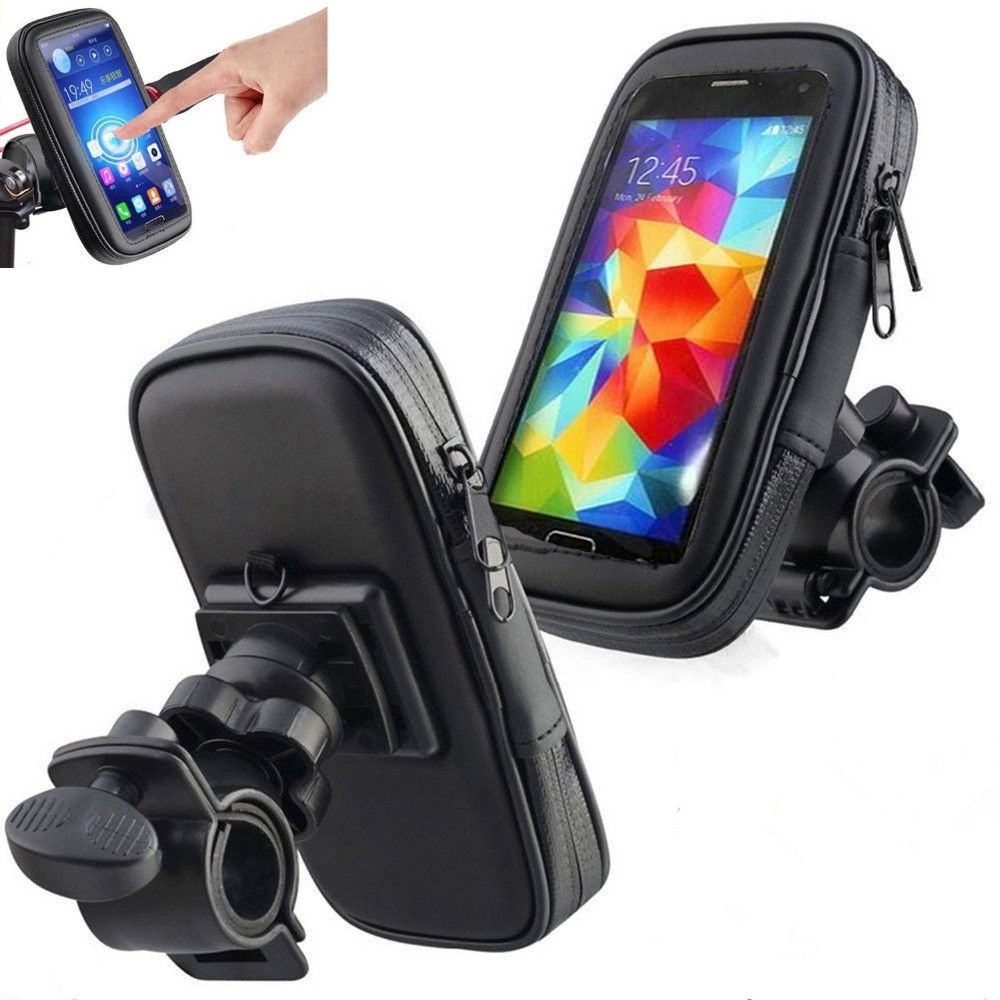 Stand Bracket Waterproof Phone Case Cellphone Bag Bike Mount Bicycle Motorcycle Phone Holder