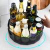 1pc360 ° Rotating Plastic Storage Rack Bathroom Bathroom Storage Rack Kitchen Food Oil Seasoning Bottle Storage Rack Fruit Tray
