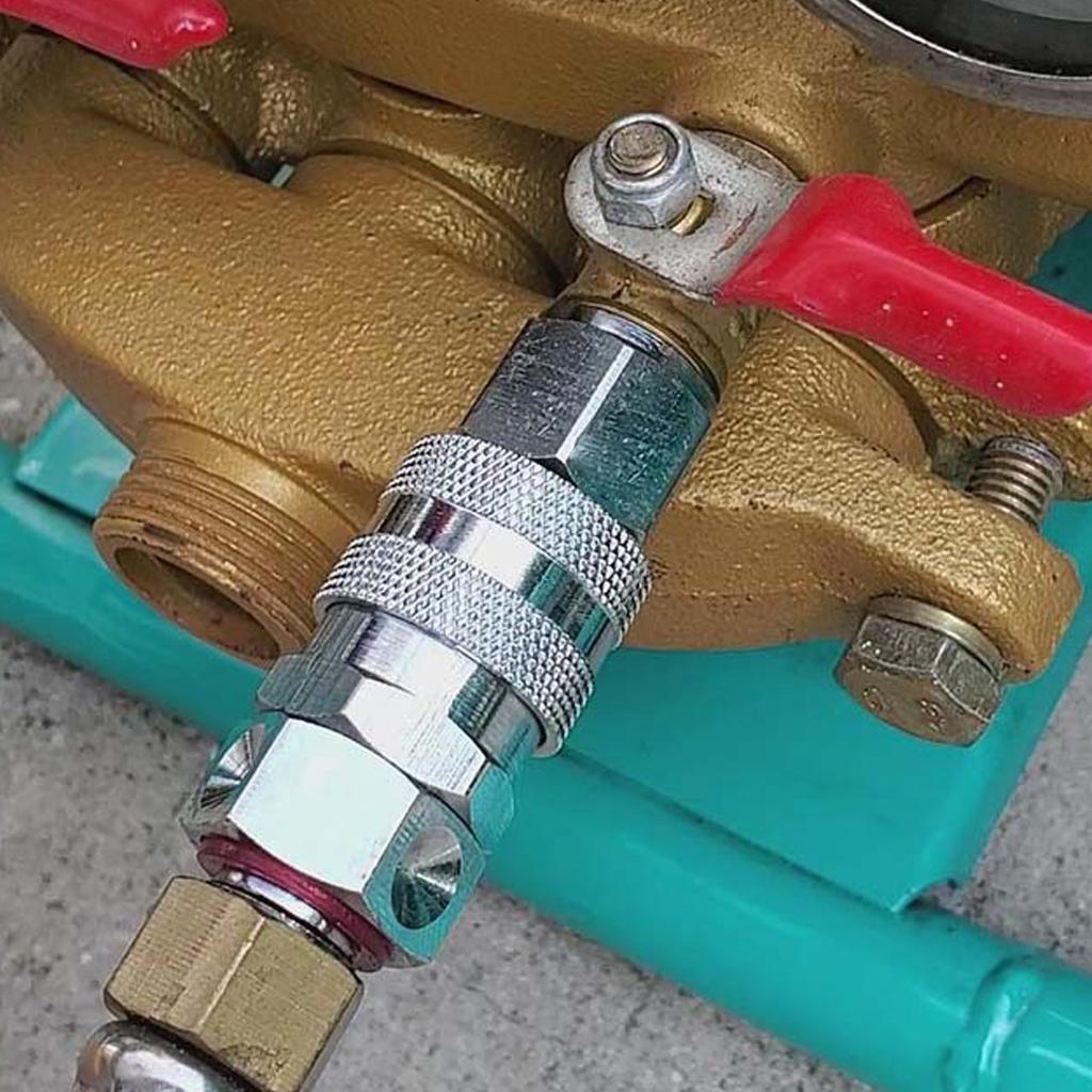 Адаптер из нержавеющей стали для быстрого соединения с распылителем и подключением к источникам воды для полива сада и газона