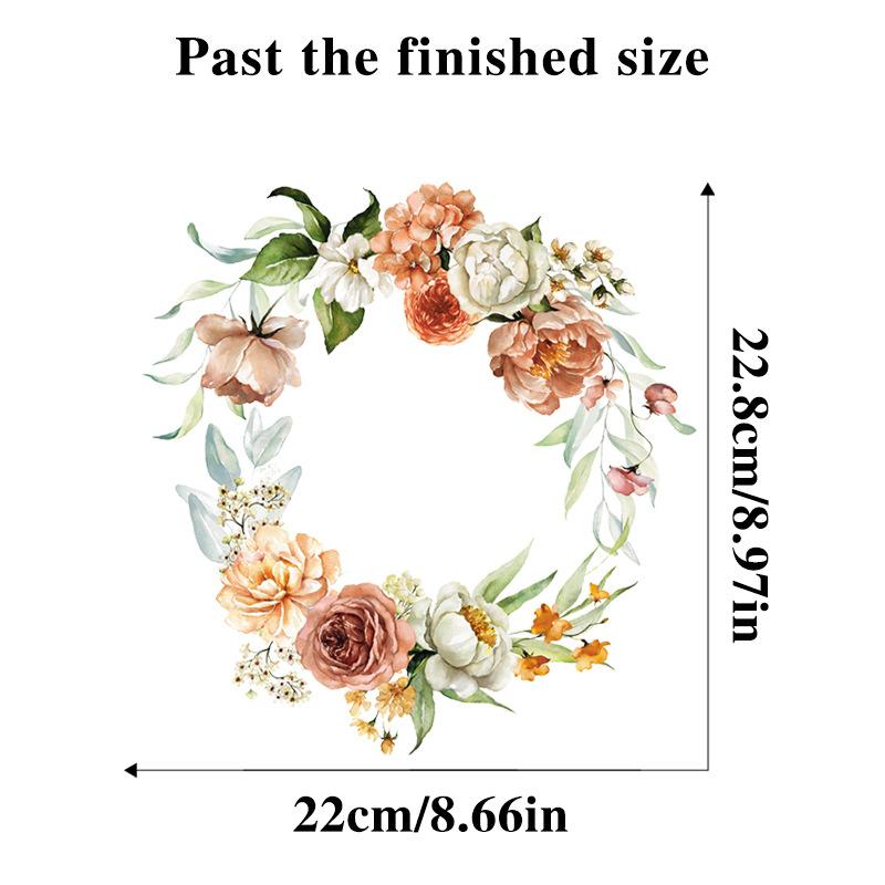 Водостойкая наклейка на унитаз для ванной комнаты, крышка сиденья, наклейки, съемная виниловая художественная наклейка из ПВХ, наклейка с цветами на холодильник