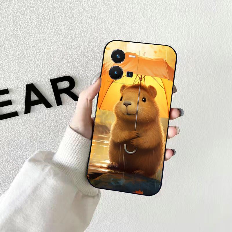 Чехол для телефона с изображением капибары для VIVO Y53S Y33S Y01 Y22S Y31 Y21 Y70 Y21S Y72 Y51 Y35 Y76 V21 V2023 V21E V20 SE