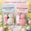 Kids' Easter Basket Stuffers Craft Kit with Cute Stuffed Bunnies