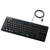 Elecom Проводная клавиатура Бесшумный дизайн Компактная Антибактериальная Черная TK-FCM113SKBK