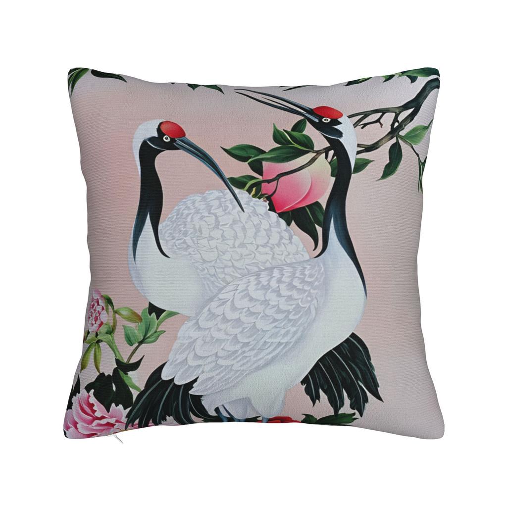 Chinese Style Crane Pillow Cover Fashion Pillow Case For Sofa Home Decor Design Pillowcases Birthday Gift