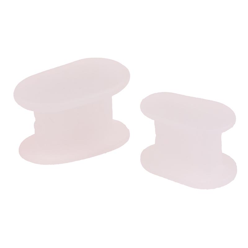 2Pcs I-Shaped Toe Splitter Gel Toe Separator Corrector Straightener Soft Silicone Toe Protector Spacer Foot Care Tool