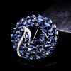 Creative Crystal Flower Brooch Rhinestone Exquisite Fashion Pin Clothes Corsage Clothing Accessories