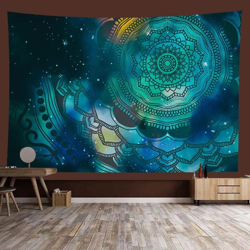 Mandala Floral Tapestry Bohemian Hippie Hanging Cloth Wall Art Decoration Background Cloth Room Living Room Home Decor