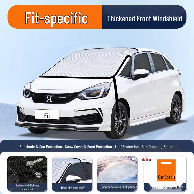 Солнцезащитная шторка для Honda Fit 4-го поколения: Теплоизолирующий козырек, Зонт, Занавеска, Чехол на лобовое стекло.