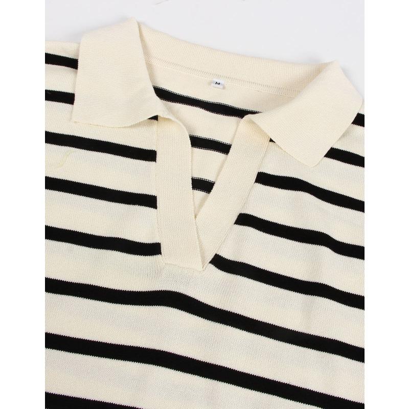 Осенне-зимний женский трикотажный ребристый топ с круглым вырезом, вязаный свитер в стиле пэчворк