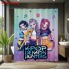 1Pc K-Pop Demon Hunters Printed Waterproof Shower Curtain Privacy Hanging Curtain With 12 Hooks Multiple Sizes Machine Washable