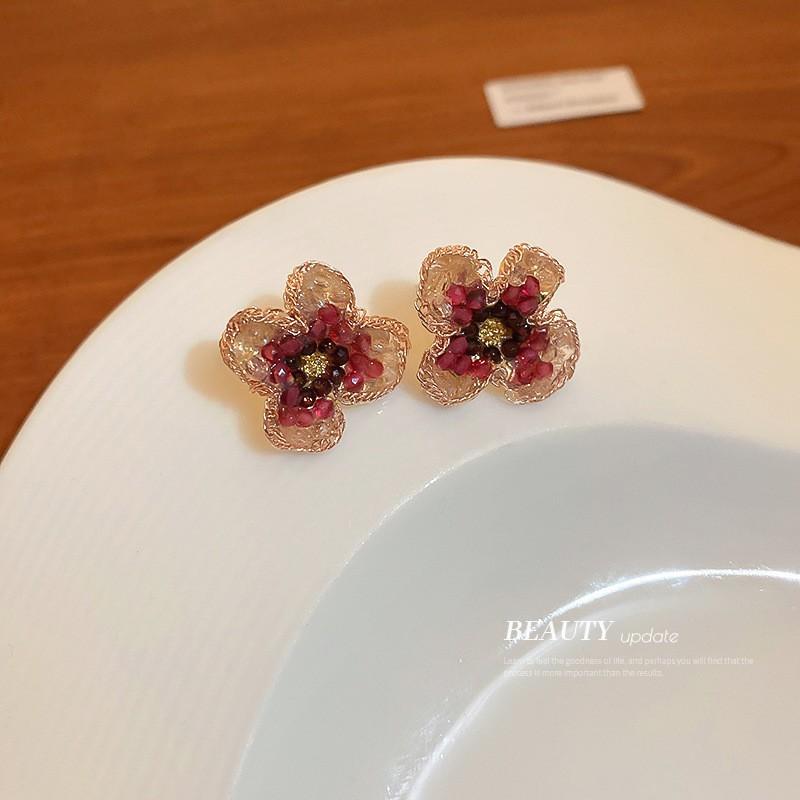 Женские серьги GemChic, модные серьги-гвоздики с иглами, градиентные серьги с имитацией драгоценных камней, высококачественные серьги, изысканные ювелирные изделия на день рождения, Рождество, подарок