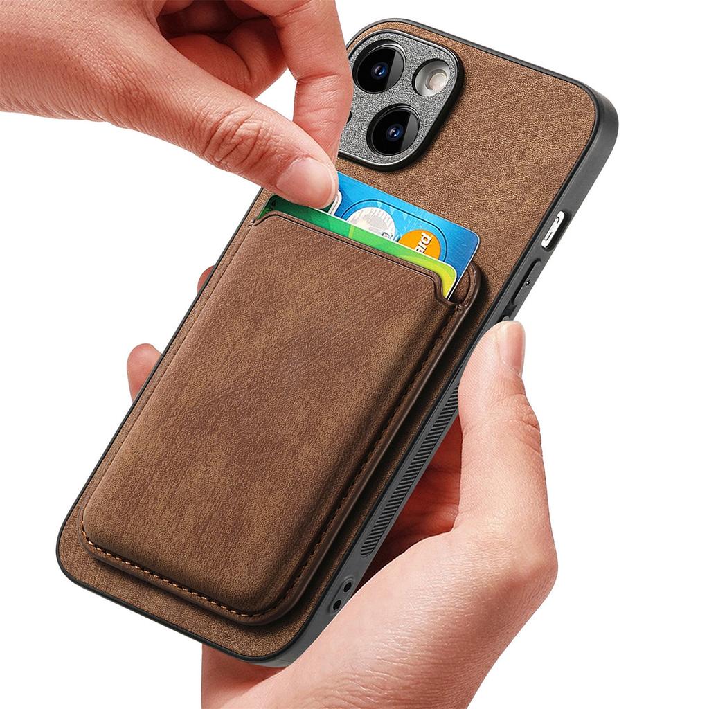 2 в 1 съемный магнитный чехол для карт Solt Leather для iPhone 15 Pro Max 14 Plus 13 12 Mini Xs XR 7 8 Se 2022 для Magsafe Cover