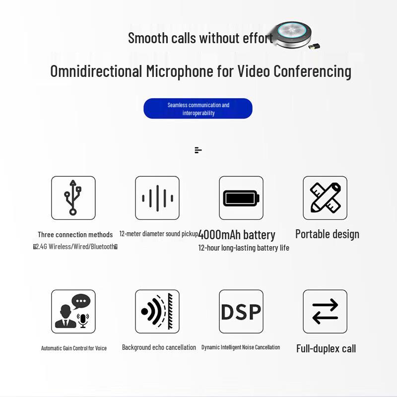 Hong Shi Dao HSD-TZ2W 4K Wireless Video Conferencing Set (CN version)