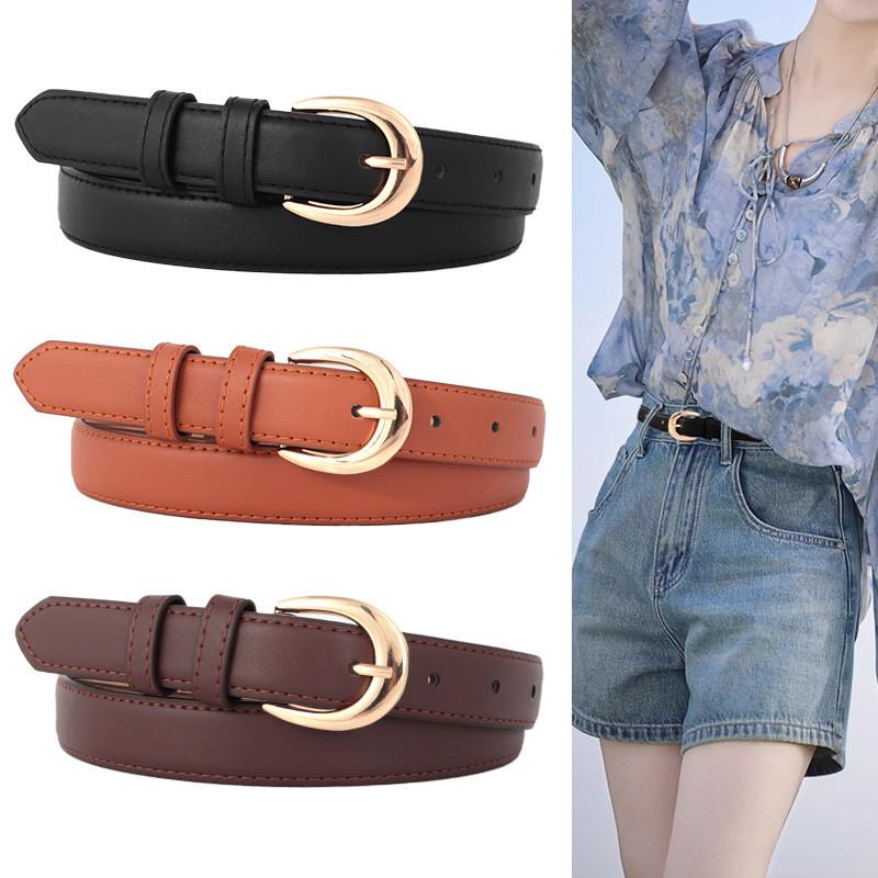 Belt Womens Waist With Durable Pu Material And Metal Buckle For Everyday Style