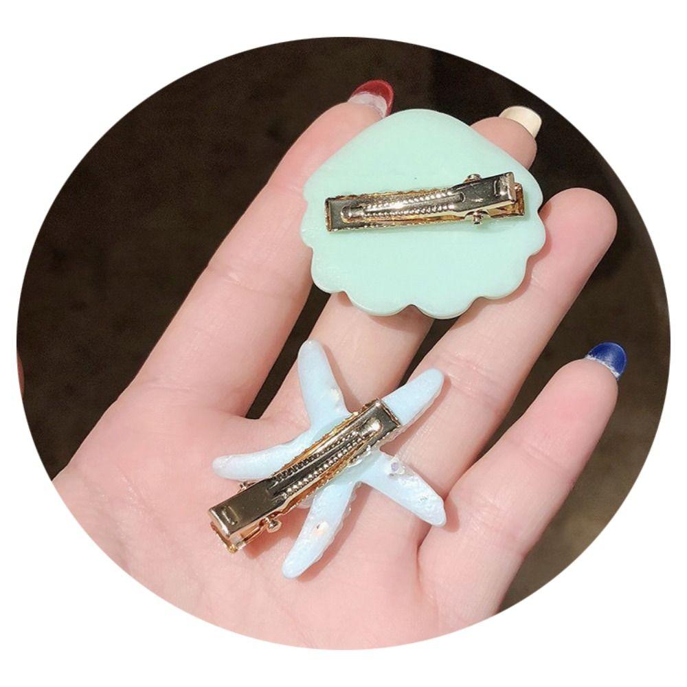 Искусственные заколки для волос Серия Океан Заколки для волос Аксессуары Русалка Зажим для челки Пляж