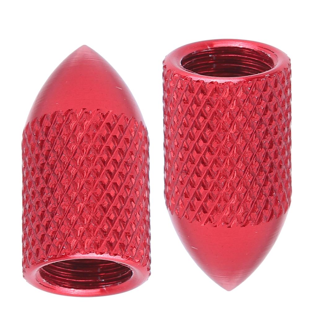 2pcs Schrader Valve Caps Aluminium Alloy Schrader Cycling Valve Dust Covers Bicycle Tire Caps