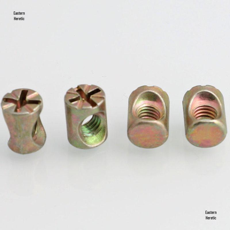 Hammer Head & Cap Nut Connector M6/M8 - Two-in-One Cylindrical Furniture Nut