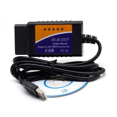 ELM327 USB 1.5 с чипом PIC18F25K80 Диагностический кабель для автомобиля OBD2 Сканер Поддержка большинства протоколов OBDII Для Windows Чтение ошибок